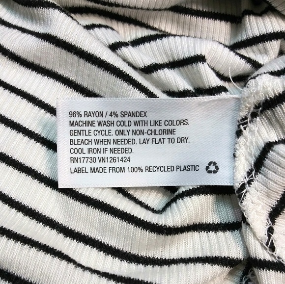 NWT Mossimo Striped Black and White Tank Top XXL - Picture 5 of 5